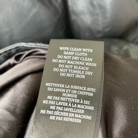 Blank NYC Faux Leather Black Jacket Size L - Picture 6 of 7